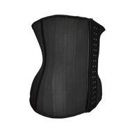 Black waist trainer (front, right side)