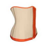 Waist trainer UK light nude and orange (right side, front)