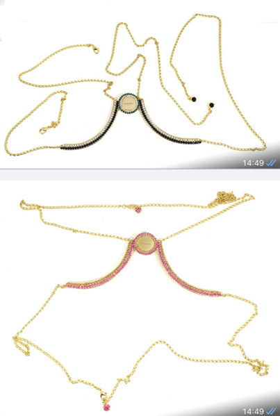 bra body chain; bodychain ; jewellery ; wire bra