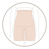 MASKATEER GLAM LINE High Waist Shorts, black colour, high-compression, slim look