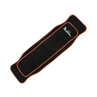 Cardio Sweat Gym Training Belt Black Velcro with Orange Trim